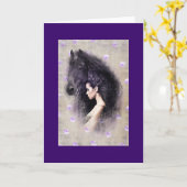 Carte LE MANE - Carte, Message de voeux (Fleur jaune)