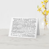 Carte Le manifeste de Comms (Fleur jaune)