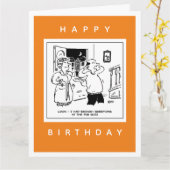 Carte Le mari ne veut pas remettre en question le dessin (Fleur jaune)