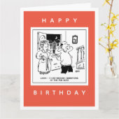 Carte Le mari ne veut pas remettre en question le dessin (Fleur jaune)