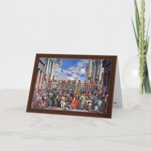 Carte Le mariage chez Cana., mariage chez Cana, (Devant)