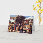 Carte Le mariage chez Cana par Jules Schnorr Von (Fleur jaune)