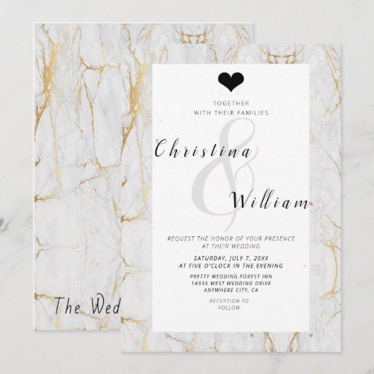 Carte Le mariage sonne-111 (Devant / Derrière)