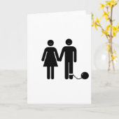 Carte Le marié à la "balle et chaîné" (Fleur jaune)