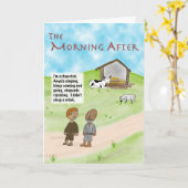 Carte Le matin suivant (Fleur jaune)