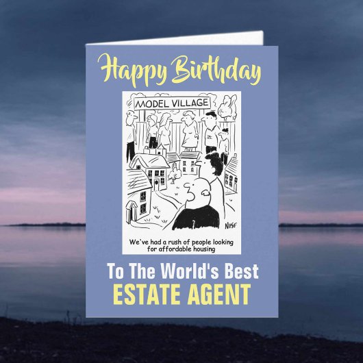 Carte Le meilleur agent immobilier du monde - Joyeux ann