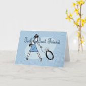 Carte Le meilleur ami de la fille (Fleur jaune)