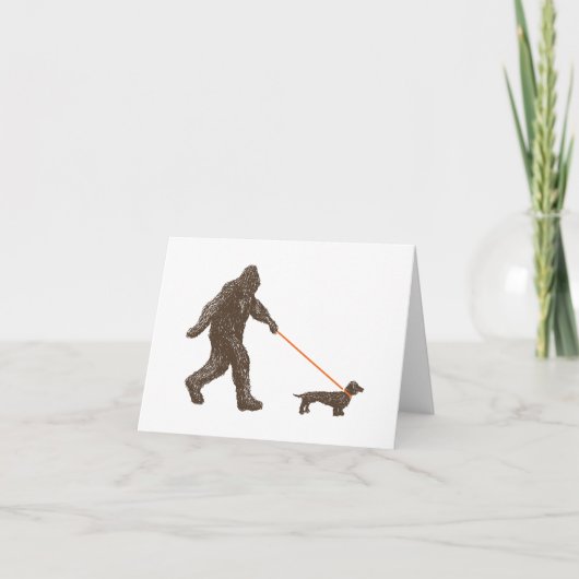 Carte Le meilleur ami de Sasquatch (Devant)