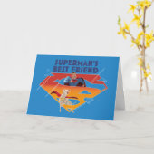 Carte Le meilleur ami de Superman (Fleur jaune)