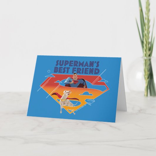 Carte Le meilleur ami de Superman (Devant)