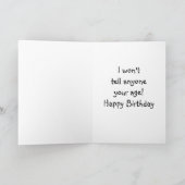 CARTE **LE MEILLEUR AMI** NE DIRA PAS VOTRE ANNIVERSAIRE (Intérieur)
