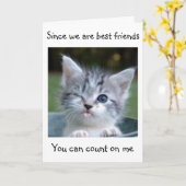 CARTE **LE MEILLEUR AMI** NE DIRA PAS VOTRE ANNIVERSAIRE (Fleur jaune)