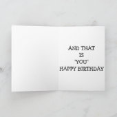 CARTE LE MEILLEUR AMI ? VOUS ! ! ! JOYEUX ANNIVERSAIRE (Intérieur)