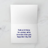 Carte Le meilleur certificat papa du monde Funny moderne (Intérieur)