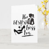 Carte Le meilleur chef de dame (Fleur jaune)