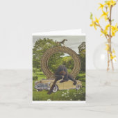 Carte Le meilleur chien - (Fleur jaune)