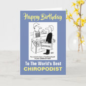 Carte Le meilleur chiropodiste du monde (Fleur jaune)