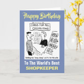 Carte Le meilleur commerçant du monde (Fleur jaune)