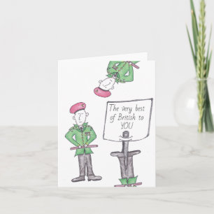 Carte Le meilleur de British Luck to YOU Greeting Card