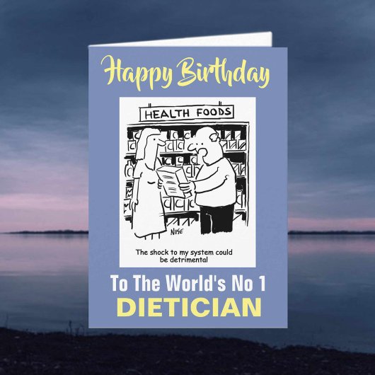 Carte Le Meilleur Diététiste du Monde - Joyeux Anniversa