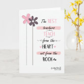Carte Le Meilleur Enseignant (Fleur jaune)