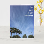 Carte Le meilleur est de venir encore (Fleur jaune)