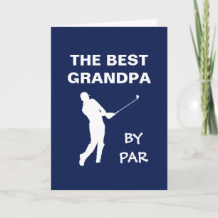 Carte Le Meilleur Grand-Père Par Golf Grand-Père Golfeur