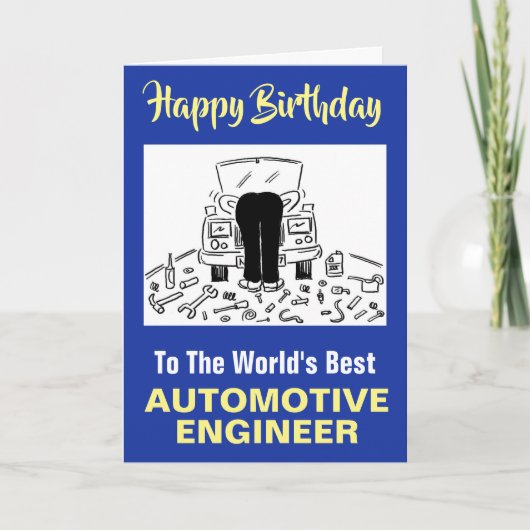 Carte Le meilleur ingénieur automobile du monde (Devant)