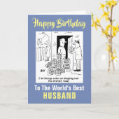 Carte Le meilleur mari buveur de bière du monde (Fleur jaune)