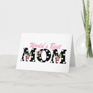 Carte Le meilleur noir de la maman du monde avec les
