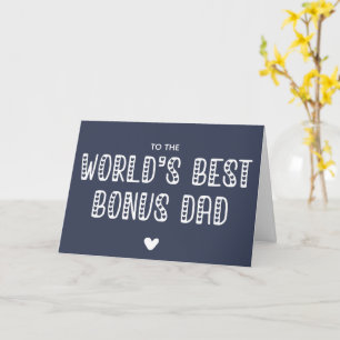 Carte Le meilleur papa de bonus du monde ! Fête des père