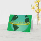 Carte "Le meilleur papa du monde" (Fleur jaune)