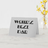 Carte Le meilleur papa du monde (Fleur jaune)