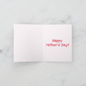 Carte Le meilleur papa du monde ! | Fête des pères Red H (Intérieur)