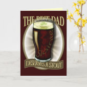 Carte Le Meilleur Papa Mérite Un Stout (Fleur jaune)