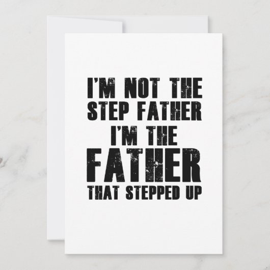 Carte Le meilleur pas Père pas papa (Devant)