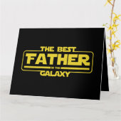 Carte Le Meilleur Père Dans Le Cadeau De Fête des pères  (Fleur jaune)