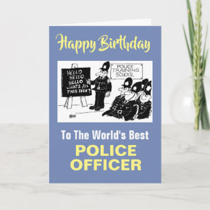 Cartes Policiers D Anniversaire Zazzle Be