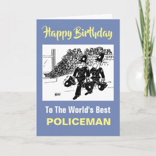 Cartes Policiers D Anniversaire Zazzle Be