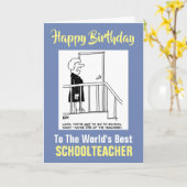 Carte Le meilleur professeur de la Parole - Joyeux anniv (Fleur jaune)