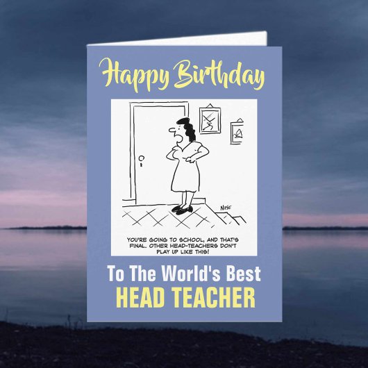 Carte Le meilleur professeur de tête du monde - Joyeux a