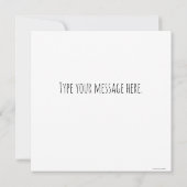 Carte Le Meow Birthday du chat Penser à vous (Dos)