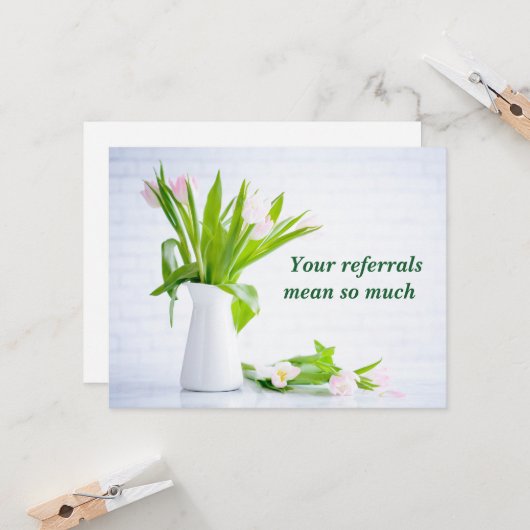 Carte Le Merci de référence moderne (Devant/Arrière en situation)