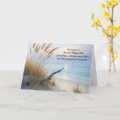 Carte Le Merci paisible du matin de la plage de la famil (Fleur jaune)