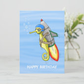 Carte Le merveilleux cheval de mer de Rocket Jaune (Debout devant)