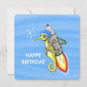 Carte Le merveilleux cheval de mer de Rocket Jaune