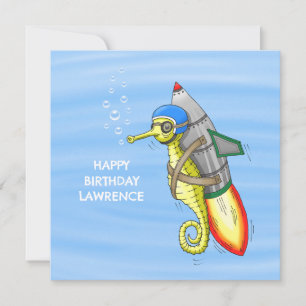 Carte Le merveilleux cheval de mer de Rocket Jaune