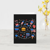 Carte Le message libéral 4 juillet subtil résiste à Trum (Fleur jaune)