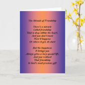 Carte Le Miracle De L'Amitié (Fleur jaune)