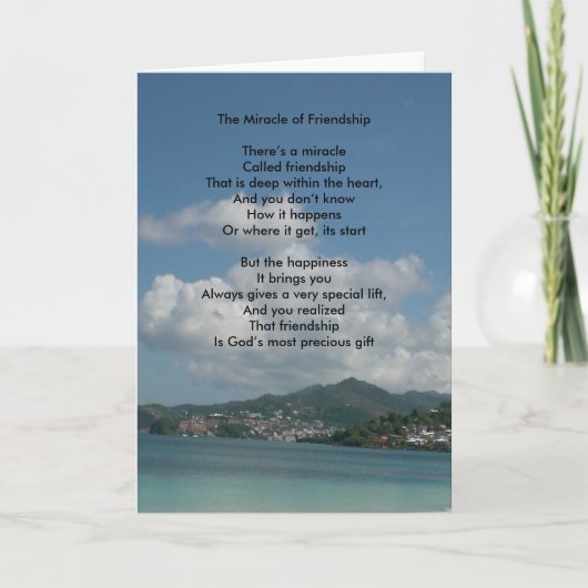 Carte Le miracle de l'amitié (Devant)